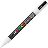 uni-ball markör boyama posca su bazlı poster kalemi 0.9-1.3 mm beyaz pc-3m (6 lı paket) - Yok