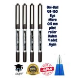 Uni-Ball OB-150 Eye Micro 0.5 mm Pilot Roller Kalem, Siyah, 4 Adet, Made in Japan