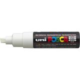uni-ball pc-8k uni posca su bazlı poster markör boyama kalemi 8.0 mm beyaz (6 lı kutu) - Yok