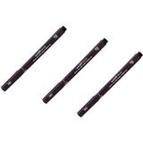 Uni-Ball Pin Fine Line Akrilik Uçlu Teknik Çizim Kalemi 0.05 mm Siyah 3'lü