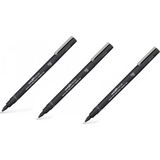 Uni-Ball Pin Fine Line Akrilik Uçlu Teknik Çizim Kalemi 0.2 mm Siyah 3'lü