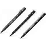 Uni-Ball Pin Fine Line Akrilik Uçlu Teknik Çizim Kalemi 0.4 mm Siyah 3'lü