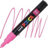 Uni-Ball Posca 0.7 Su Bazlı Poster Markör Kalem Neon Pembe pc-1m (6 Lı Paket)