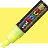 Uni-Ball Posca 8.0 Mm kesik Uç Su Bazlı Poster Markör Kalem Fosforlu Sarı Pc-8k (6 Lı Paket)