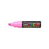 Uni-Ball Posca Su Bazlı Boyama Kalemi 8.0 Poster Markörü 8.0 Mm Fosforlu Pembe pc-8k (6 Lı Paket)