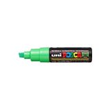 Uni-Ball Posca Su Bazlı Boyama Kalemi 8.0 Poster Markörü 8.0 Mm Fosforlu Yeşil pc-8k (6 Lı Paket)
