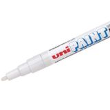 Uni-Ball Px-21 Markör Boyama Kalemi Paint Marker 0.8-1.2 Mm Beyaz (12 Li Kutu)