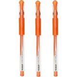 Uni-Ball Signo Needle ( 0.38 ) Iğne Uçlu Jel Kalem Mandalina ( Üç Adet ) - Mandalina Rengi - ROLLER KALEM - Uç Kalınlığı