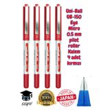 Uni-Ball UB-150 Eye Micro 0.5 mm Pilot Roller Kalem, Kırmızı, 4 Adet, Made in Japan