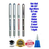 Uni-Ball UB-157 Eye Fine Roller Kalem, 0.7 mm, 4 Adet, Made in Japan