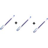 Uni-Ball UM-100 Signo Fine Jel Mürekkepli Roller Kalem 0.7 mm Mavi 3'lü