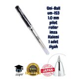 Uni-Ball UM-153 1.0 mm Pilot Roller İmza Kalemi, Siyah