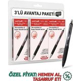 Uni-Ball UMN-207 Kırmızı Renkli 0.7 mm Jel Kalem 3'lü Avantaj Paketi