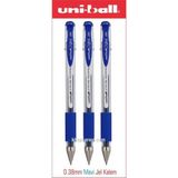 Uni-Ball Uniball Signo Dx 0.38 mm Mavi Jel Kalem 3 Adet - Çok Renkli
