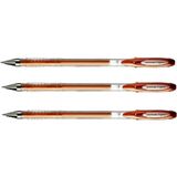 Uni-Ball Uniball Signo Noble Metal 0.8 Jel Kalem Bronz ( Üç Adet ) - Uç Kalınlığı