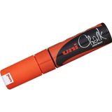 Uni Chalk 8 mm Kesik Uç Su Bazlı Sıvı Tebeşir Kalemi F.Turuncu