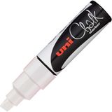 Uni Chalk Marker Wet Wipe Pwe-8k Kesik Uçlu Sıvı Tebeşir Kalemi Beyaz