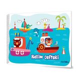 Uni Note Resim Defteri Spiralli Karton Kapak 15 Yaprak 24X34Cm 33000 (12 Li Paket)