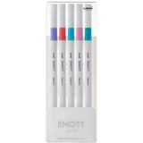 Uni PEM-SY/5C.05 0.4 Şeker Renkler 5 Adet Emott Fineliner Kalem Set