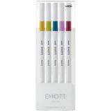 Uni PEM-SY/5C.08 0.4 Retro Renkler 5 Adet Emott Fineliner Kalem Set