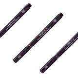 Uni Pin 0.05 Fine Line Akrilik Uçlu Teknik Çizim Kalemi Siyah 3 Adet