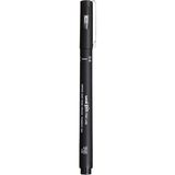 Uni | Pin 200 Teknik Çizim Kalemi, 0.6 mm Uç, Siyah, Suya ve Solmaya Dayanıklı Pigment Mürekkep