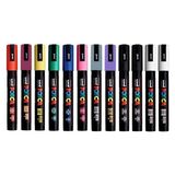 Uni Posca 12'li Keçeli Kalem Set Renk Seçenekleri ile Yaratıcı Projeler İçin Uygun