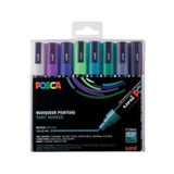 Uni Posca 5m Soğuk Tonlar 8’li Set