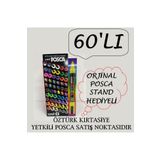 Uni Posca 60'lı Stand Hediyeli Dev Set (49 FARKLI RENK) Pc-5m (1.8-2.5mm) Poska Pc5m Pc - 5m