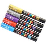 Uni Posca Marker Kalem Pc-1m (0.7mm) 5'li Set 2 - Renkli - Standart
