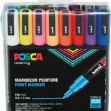 Uni Posca Marker Kalem Pc-3m (0.9-1.3mm) 16'lı Set - Renkli - Standart