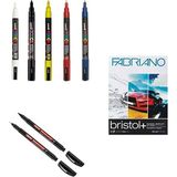 Uni Posca Marker Kalem Pc-3m (0.9-1.3mm) 5'li Set - Defter Set - Renkli - Standart