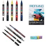 Uni Posca Marker Kalem Pc-5m (1.8-2.5mm) 5'li Set - Rotring Full Set - Renkli