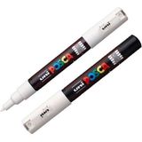 Uni Posca PC-1M Beyaz Renkli Kalem 0.7mm İnce Uç ile Yaratıcı Projeler İçin