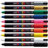 Uni Posca Pc-1mr 0.7mm 10 Renk Set Özellikli Sanatsal Malzeme Renkli Kalemler