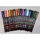 Uni Posca PC-1MR 16'lı Set Renkli Kalemler Standart İğne Uçlu 00 Renk Seçenekleri