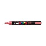 Uni POSCA PC-5M 1.8-2.5 mm Metalik Kırmızı Boyama Markörü