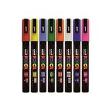 Uni Posca Pc-5m Boyama Markörü Yeni Renkler 8'li Set - Renkli - 1