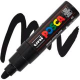 Uni Posca PC-7M 4,5-5,5 mm Siyah Keçeli Marker – Geniş Uçlu, Su Bazlı, Çok Yüzeyde Kalıcı ve Canlı Renk