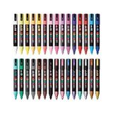 Uni Posca Su Bazlı Boyama Markörü 30 Lu Set Farklı Renk Seçenekleri ile Yaratıcılığınızı Artırın - Çok Renkli