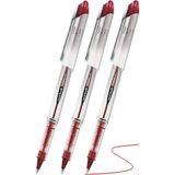 Uni Roller Yönetici Kalemi 0.8 mm UB-200 Kırmızı 3 Lü