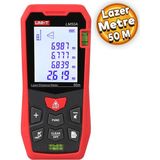 Uni-T LM50A 50 M Lazer Metre Ölçer Yüksek Hassasiyetli Ölçüm Fonksiyonları ile Kırmızı