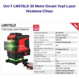 Uni-T LM576LD 30 Metre Osram Yeşil Lazer Hizalama Cihazı - Siyah - Kırmızı
