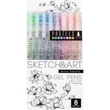 Uni Write Jel Kalem, 0.8 Mm, 8 Renk- Pastel