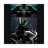 Uni Zer 3 Modlu Motorcu Kask Ledi Gece Sürüşü Için Yanıp Sönen Pilli Su Geçirmez LED Kask Motor Çanta Ledi - Çok Renkli