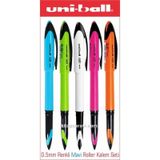 Uniball Air 0.5 Mm Renkli- Mavi Roller Kalem Seti Uba-188m 5 Adet Diğer