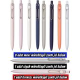 Uniball Zento 10'lu Set Jel Tükenmez Kalem 8 Mavi Mürekkep 1 Siyah 1 Kırmızı Mürekkep 0.7 mm - Çok Renkli - Standart - Genel