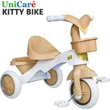 UniCare Kitty Üç Tekerlekli Bisiklet Çocuk Bebek Bisikleti 3 Teker Bisiklet 1,5 - 3 Yaş Plastik Motor Ilk Bisikletim - Kahverengi