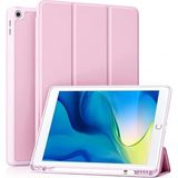 Unicell iPad 10.2 9./8./7.nesil Uyumlu Kalem Bölmeli Uyku Modlu Tablet Kılıfı - Açık Pembe