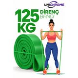 Unichrome 125 KG Yeşil Direnç Bandı Kas Geliştirme Lastiği Fitness Pilates Cross Training Bant